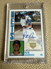 2019 Topps Update Series 1984 Topps Baseball Autographs Pete Alonso Rookie Auto