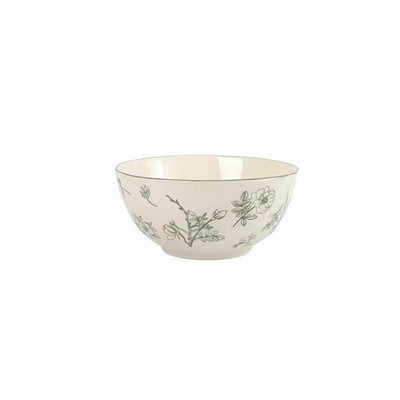 Keramik Geschirrset, Blumenmuster, pflegeleichte Glasur, mikrowellengeeignet, modern