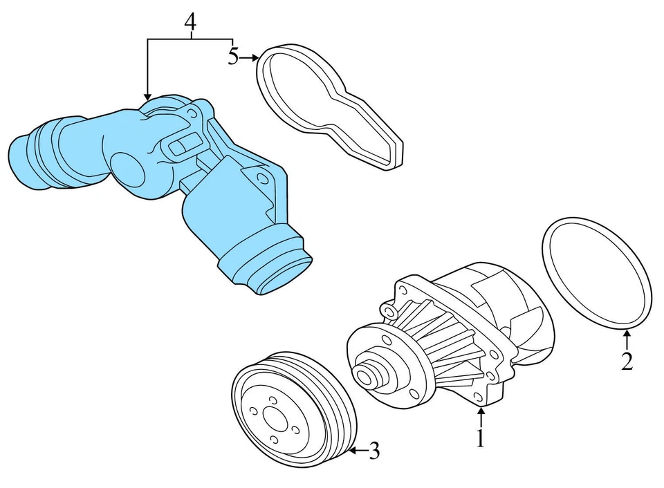 BMW 325XI 2001-2006 - Termostato con carcasa 7509227 Foto 3 de 4