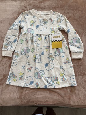 Peanuts Snoopy Easter Dress Size 3T NEW