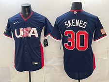 2 Colors Paul Skenes 30# Team USA World Baseball Classic 2026 Jersey Stitched