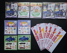 15 NEW  IN N OUT Kids Coloring Activity, Stickers, Hats LOT