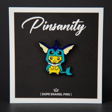 Pikachu dressed as vaporeon enamel pin - fast shipping from usa - brooch pokemon
