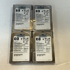 Lot of 4 HP 36GB 10K SAS Hard Drives DG036A8B53 375696-001. Formatted