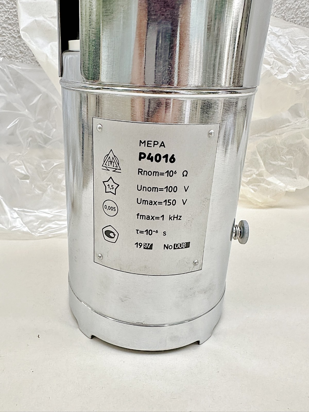 1 MOhm 1MΩ P4016 Resistance Standard Resistor 0.005% Accuracy New in Box