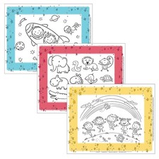 ColorMe Disposable Placemats - Stick on Disposable Placemats for Baby, Toddle...