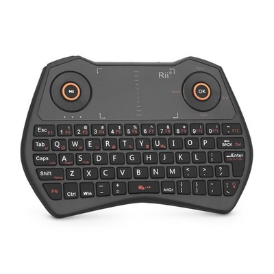 Rii K28 Bluetooth Mini Keyboard Remote Control with Touchpad Moue Combo,Backl...