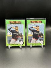 2024 Topps Heritage High Number - Bailey Ober #536 Green Border (2) Cards