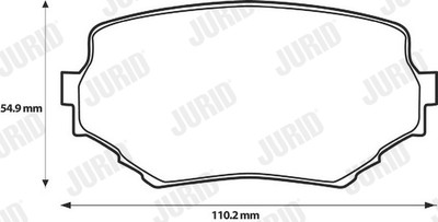 JURID 572420J Bremsbelagsatz, Scheibenbremse für SUZUKI