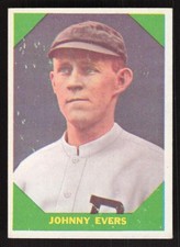 1960 FLEER BASEBALL GREATS JOHNNY EVERS 57 VG BASEBALL CHICAGO CUBS