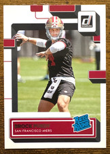2022 Donruss Football BROCK PURDY Rated Rookie Card #374 49ers. rookie card picture