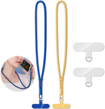 2 Pack Phone Lanyard,2 Phone Neck Strap,4 Tether Tabs,Universal Cell Phone Multi