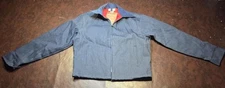 Vintage Original JC Penney Indigo Denim Chore Barn Coat / Jacket Lined NOS Nice