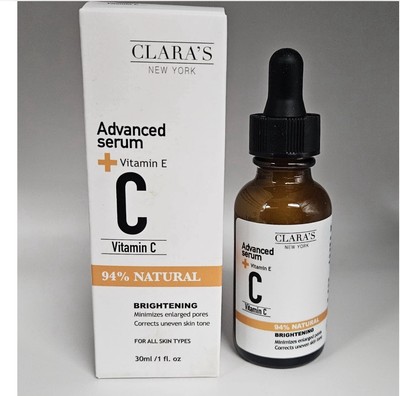Clara's New York Advanced Brightening Vitamin C & E Serum   30mL / 1fl oz