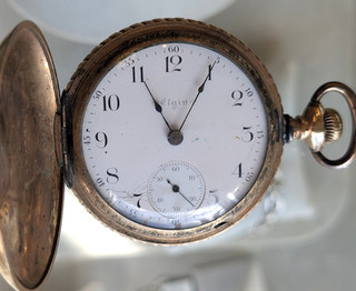 1899 Elgin Gold Filled Pocket Watch Grade 144 Model 3 Class 4 18s 17j