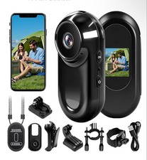 2K Action Camera 30fps Compact Video Cam with LCD Screen and HD Recording