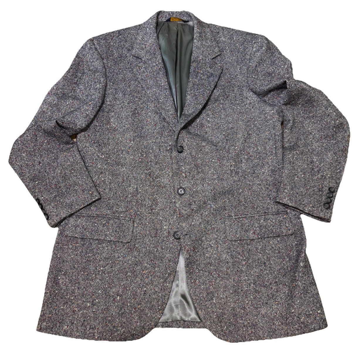 Men's Brooks Brothers Harris Tweed Multicolor/ Gray Wool Blazer