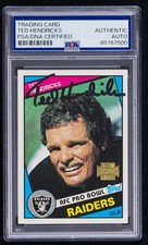 Ted Hendricks Signed 2001 Topps Archive Card #110 (PSA) Los Angeles Raiders Auto