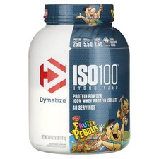 ISO100  Hydrolyzed, 100 Whey Protein Isolate, Fruity Pebbles, 3 lb 1.4 kg 