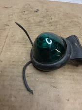 Doray Lamp Company Green Marker Light Leather Mount Beehive Cat’s eye 