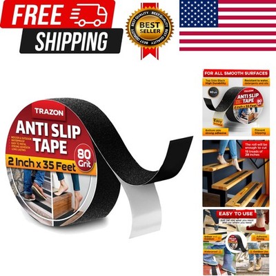Grip Tape - Heavy Duty Anti Slip Tape for Stairs Outdoor/Indoor Waterproof 2I...