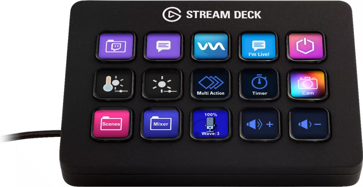 Elgato Stream Deck MK.2 Customizable Control Panel For Streaming