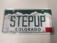 1982 Colorado Truck License Plate STEPUP step up motivation fitness consulting