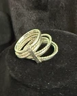Vintage Signed Mexico 925 Sterling Silver 6-Band Harem Stacking Ring 10g Sz 7.5