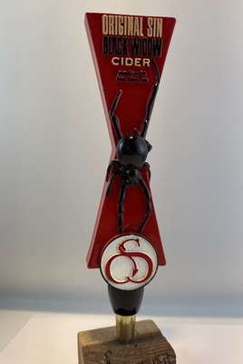 Beer Tap Handle Original Sin Black Widow Cider Tap Handle Figural Beer Tap