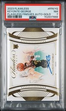 2023 PANINI FLAWLESS FLAWLESS FINISHES AUTOS GOLD KEYONTE GEORGE 10/10 PSA 7