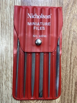 Lot 6 Crescent / Nicholson 42030 Miniature Hobby File Set 5-1/2''