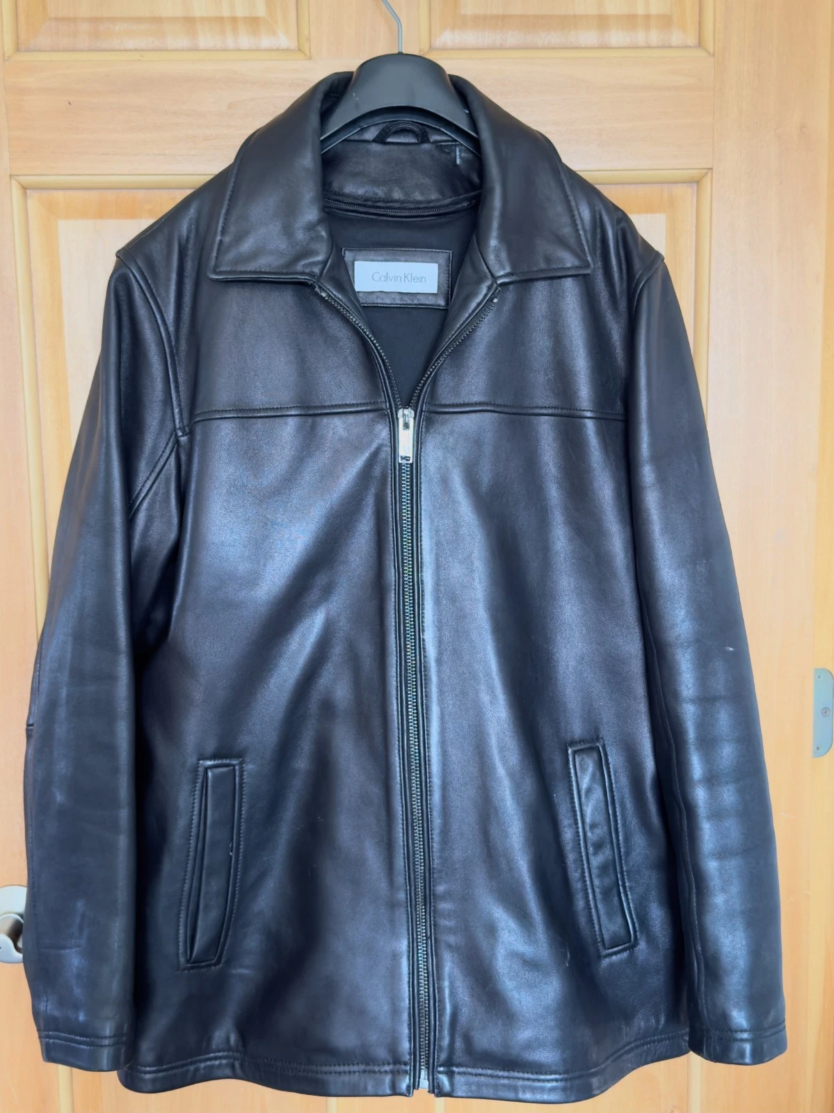 Calvin Klein Lambskin Leather Jacket Thinsulate Lined. Buttery Soft. Authentic! image 1