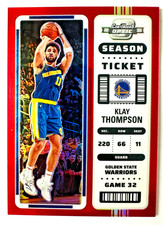 2022-23 Contenders Optic Klay Thompson RED Prizm Card #51 Warriors Star!