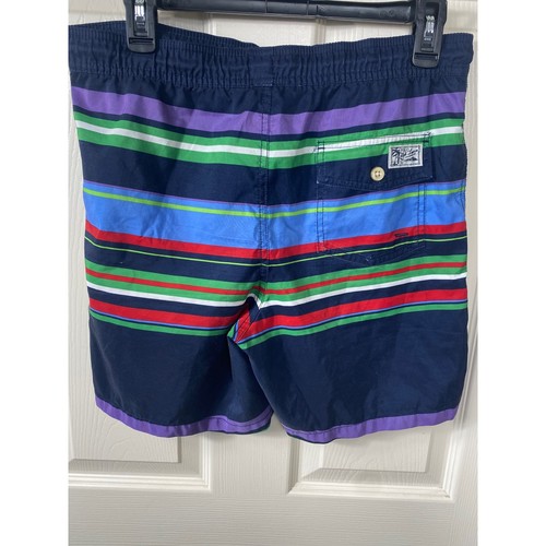 Polo Ralph Lauren Boys L(14-16) Swim Trunks Striped Drawstring - Picture 2 of 5