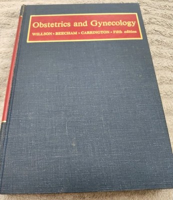 Vintage Obstetrics And Gynecology Fifth Edition Textbook 1975 Mosby Willson HC