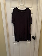 American Eagle Small Oversize Navy Blue V-neck Mini Dress Short Sleeve Casual
