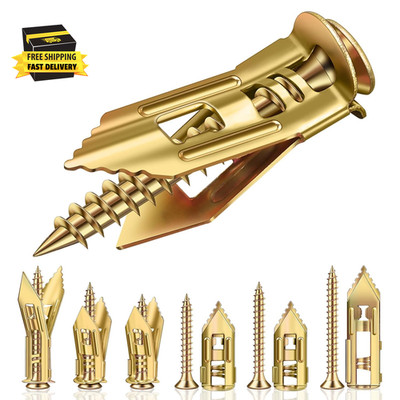 80Pcs Self Drilling Drywall Anchors and Screws Kit, 2025 Upgraded 3 Sizes Heavy