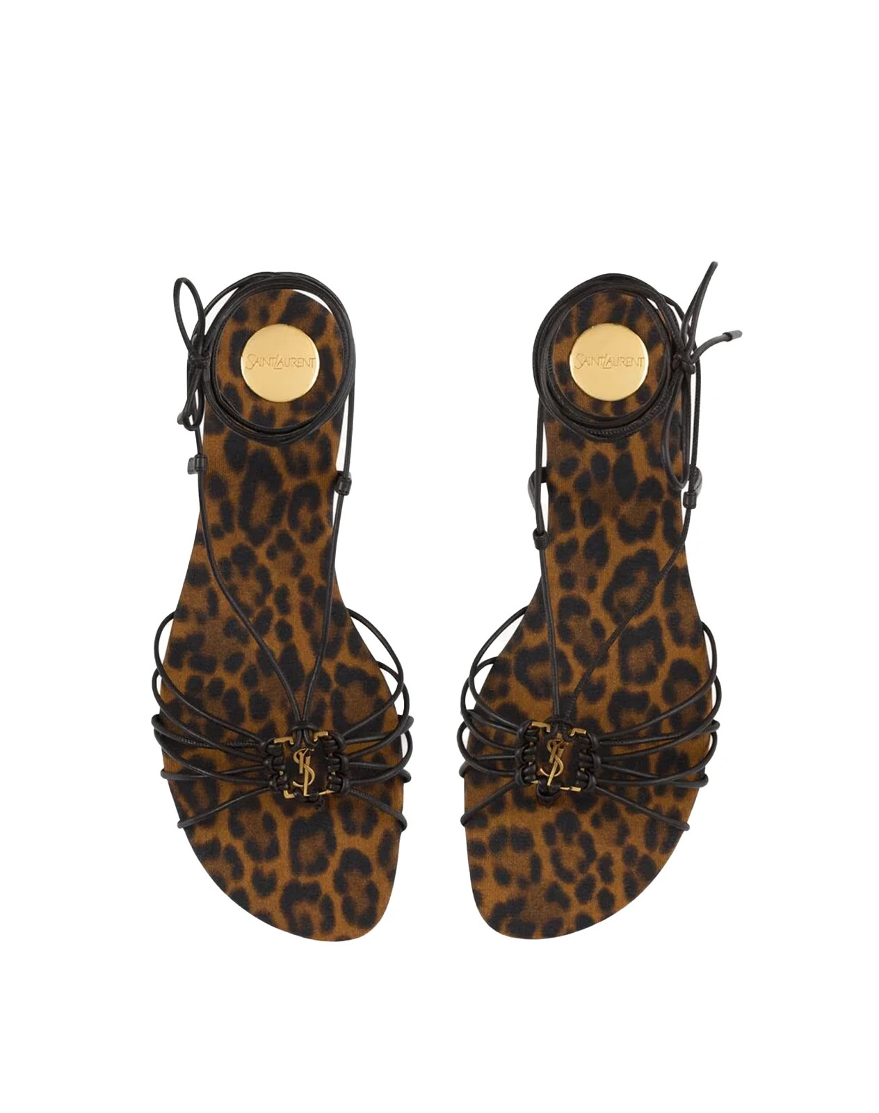 SAINT LAURENT Sandali Babylone (Leopard) taglia 37