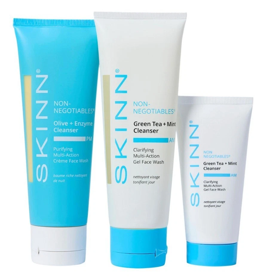 Juego de 3 limpiadores Skinn no negociables AM & PM - NUEVO Foto 2 de 2