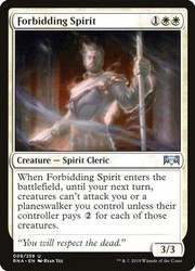 Forbidding Spirit 009/259 Ravnica Allegiance MTG Uncommon