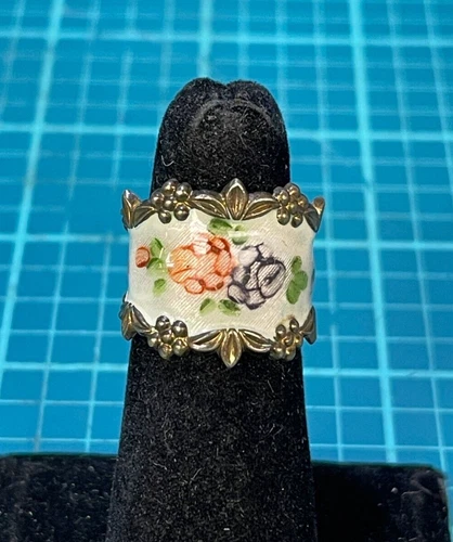 Vintage 925 Sterling Silver Vargas Cigar Band Ring - Size 6