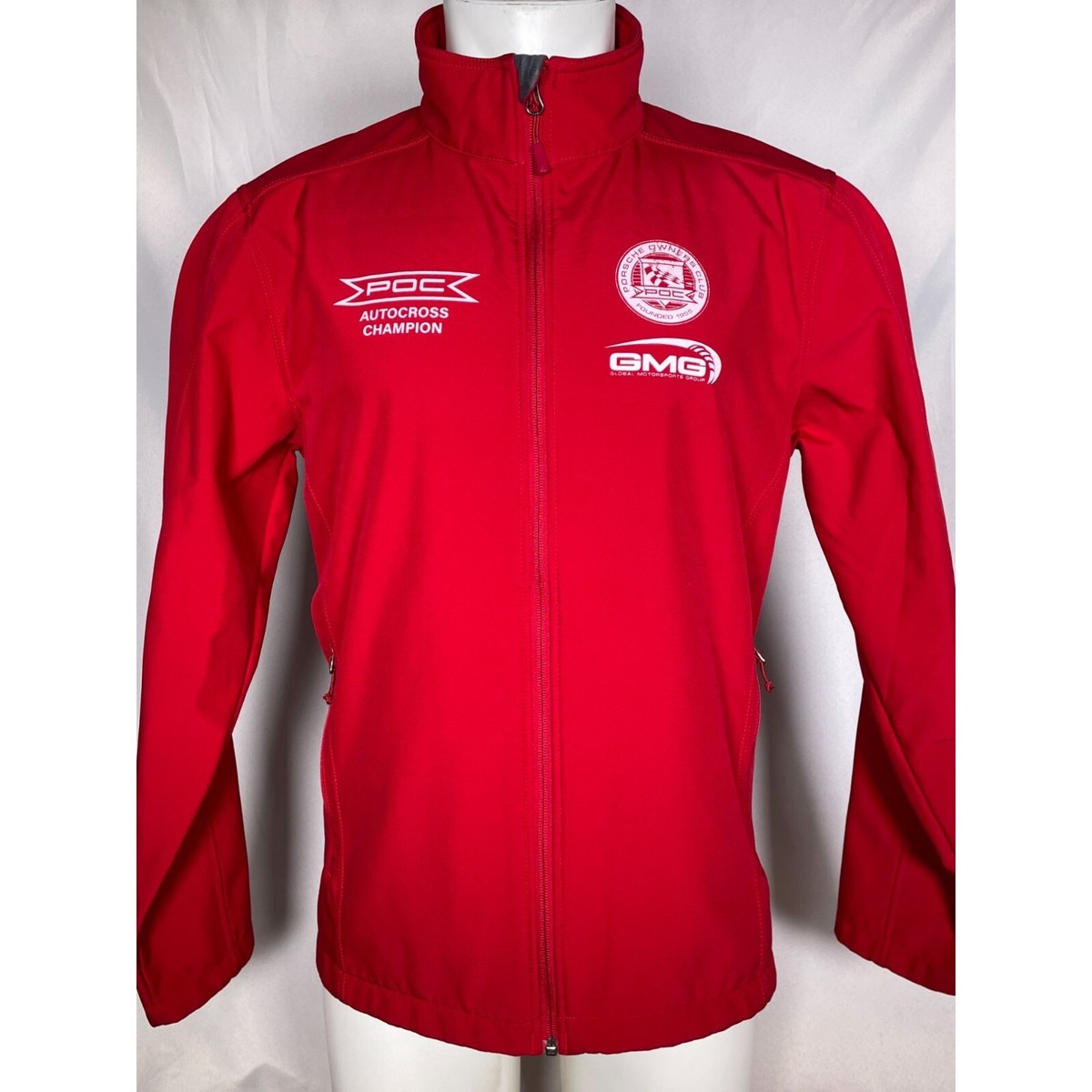 Porsche Owners Club Red Autocross Champion Full Zip Jacket Men's