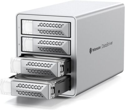 4 Bay RAID Festplattengehäuse, USB 3.0 SATA Aluminum Externe Festplatte Gehäuse