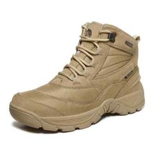 Bota militar para hombre bota al tobillo de combate al aire libre antideslizante bota táctica del desierto