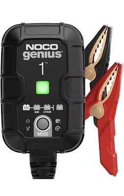 NOCO GENIUS1 6V/12V 1A Smart Battery Charger, Trickle Charger and Maintainer