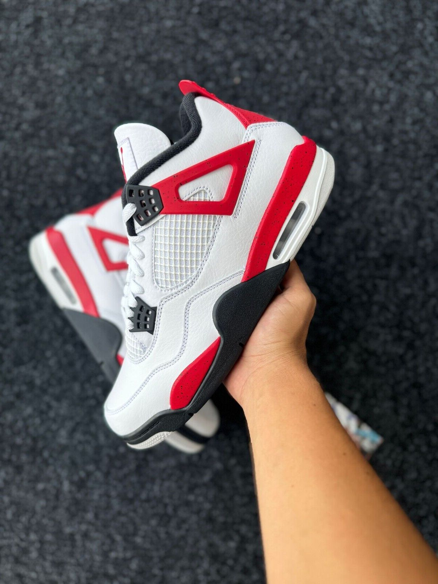Size 10.5 and 11 Air Jordan 4 Retro Mid Red Cement Fire Chicago