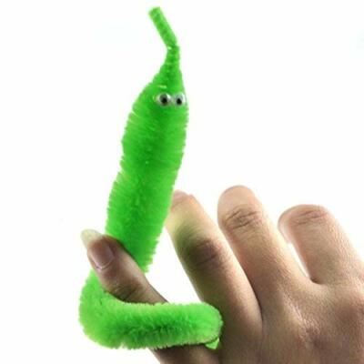 OHREN – 12 Vers Magiques Fuzzy Wurm, Jouets En Peluche Pour Enfants, Tours De Magie, Cadeaux Festifs, Multicolores, Rigolos