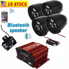 Golf Car Cart MP3/Bluetooth Player Speaker FM Radio AMP Stereo WRemote Control