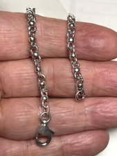 Italy 925 Sterling Silver Ladies Link Chain Bracelet 7' 71/4"