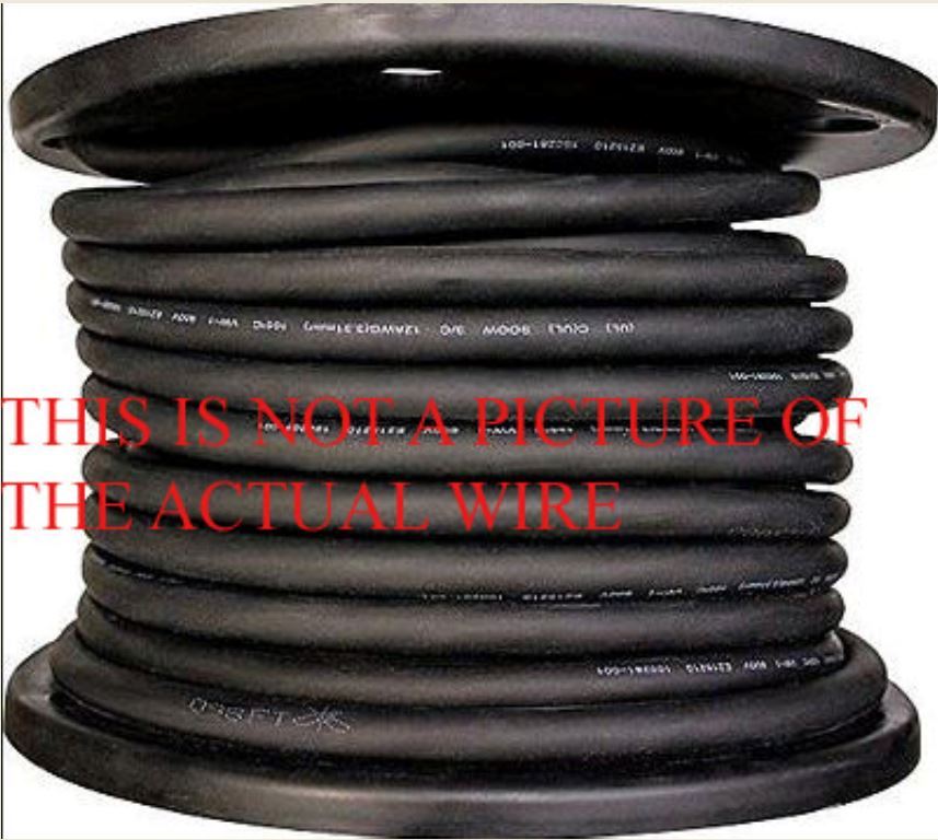 50 FT 6/3 SOOW SO SOO SOW BLACK RUBBER CORD EXTENSION WIRE/CABLE eBay